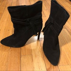 Ann Taylor black suede boots